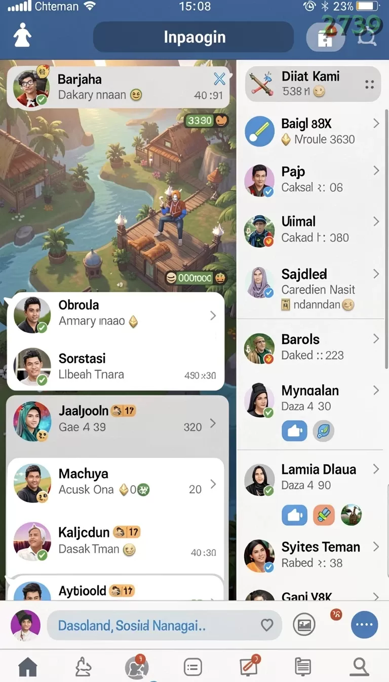 Cuplikan layar REKENING168 — aktivitas